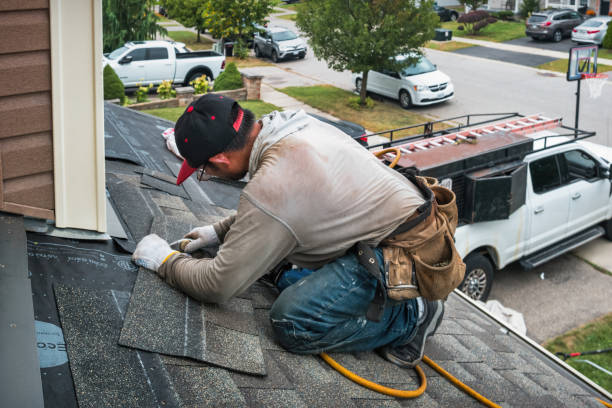 Professional Roofing technician working in Salisbury, MA
